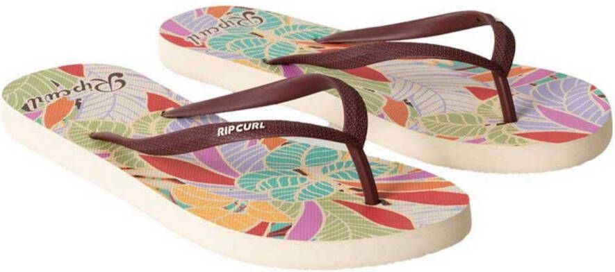 Rip Curl Mixed Bloom Slippers Beige Bruin Vrouw