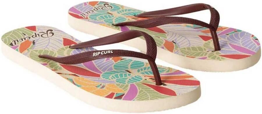 Rip Curl Mixed Bloom Slippers Beige Bruin Vrouw