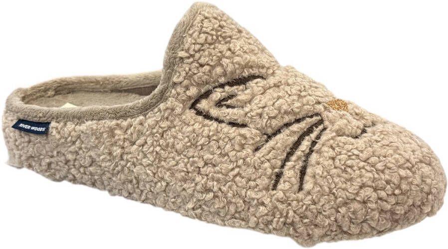 River Woods BINA 657 Pantoffel beige