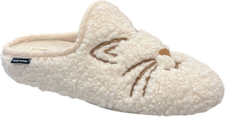 River Woods BINA 657 Pantoffel ecru