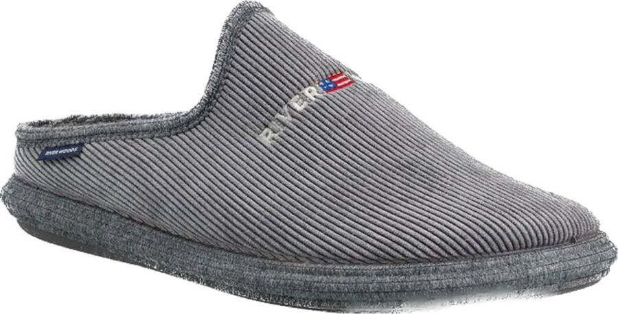 River Woods HENDRIK 657 Pantoffel grijs