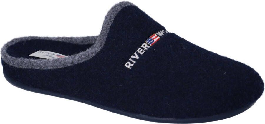 River Woods Herman 657 Pantoffel blauw