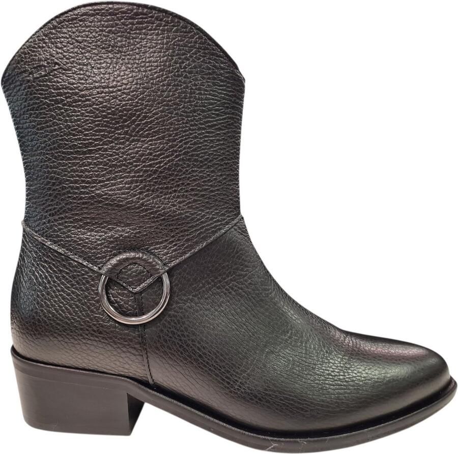 Roberto D'angelo Lio Loater Black Leren Dames laarzen Zwart