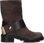 Roberto Festa Bruine Suède Biker Boots voor Dames - Thumbnail 1