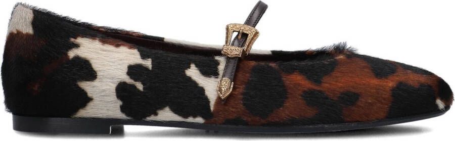 ROBERTO FESTA Ballerina Dames Grisel Maat: 39 Materiaal: Ponyhair Kleur: Bruin