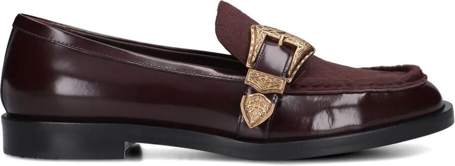Roberto festa Lira Loafers Leer Instapper Dames Rood