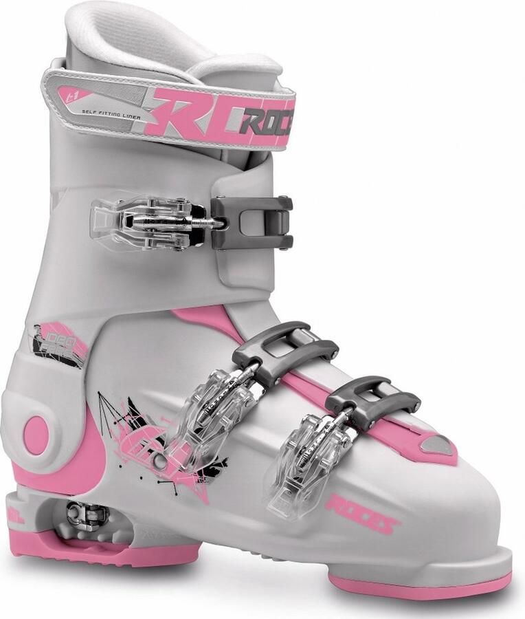 Roces Idea Free Skischoenen 22.5-25.5 (36-40) Wit Roze