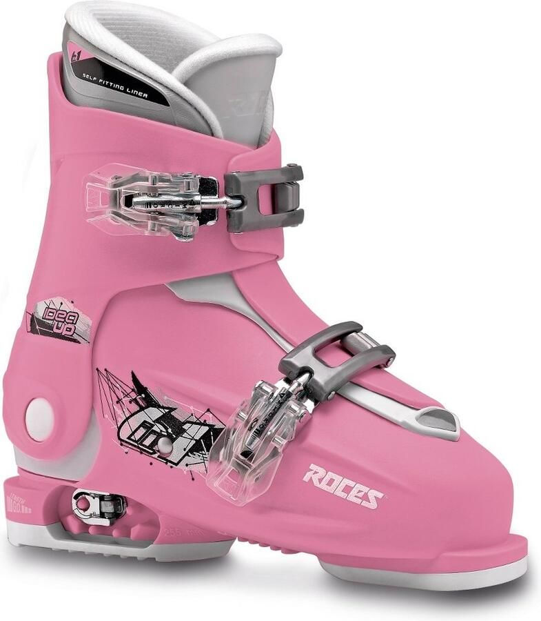 Roces Idea Up Skischoenen Kinderen 19.0-22.0 (30-35) Roze Wit
