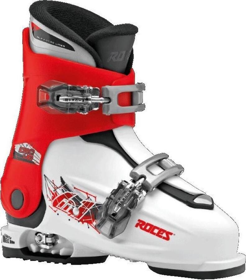 Roces Idea Up Skischoenen Kinderen 19.0-22.0 (30-35) Wit Rood Zwart