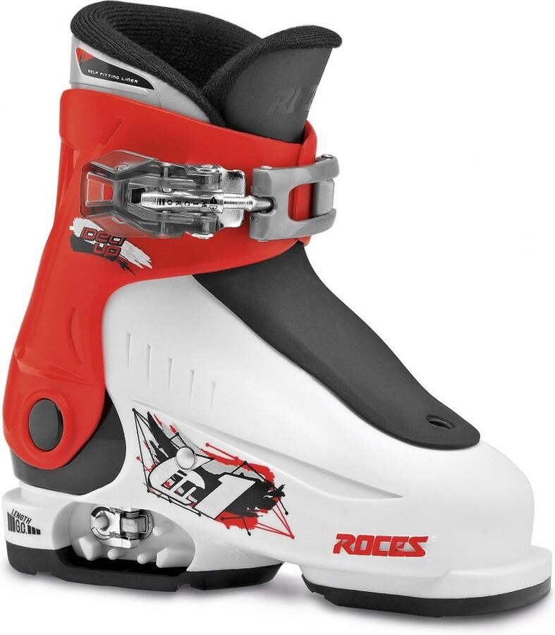Roces Idea Up Verstelbare Skischoenen 6-in-1 Systeem Wit Rood Zwart