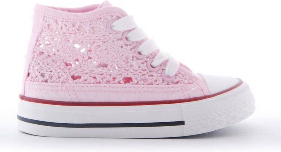 Rock and Joy Ukkie Slofjes Kinderlaarzen Broderie Roze valt als