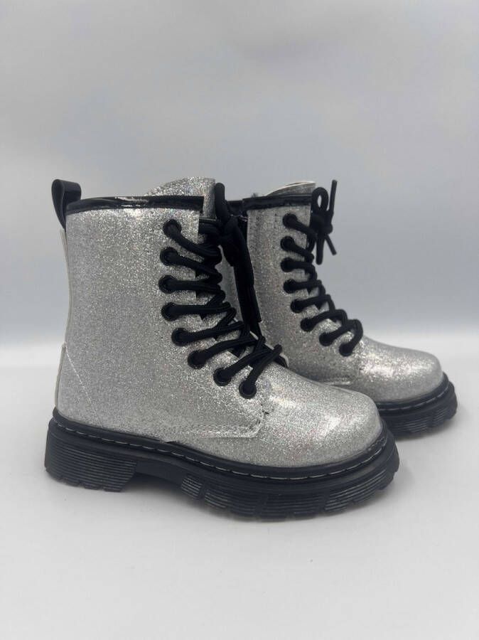 Rock and Joy Meisjes Boots Glamour zilver
