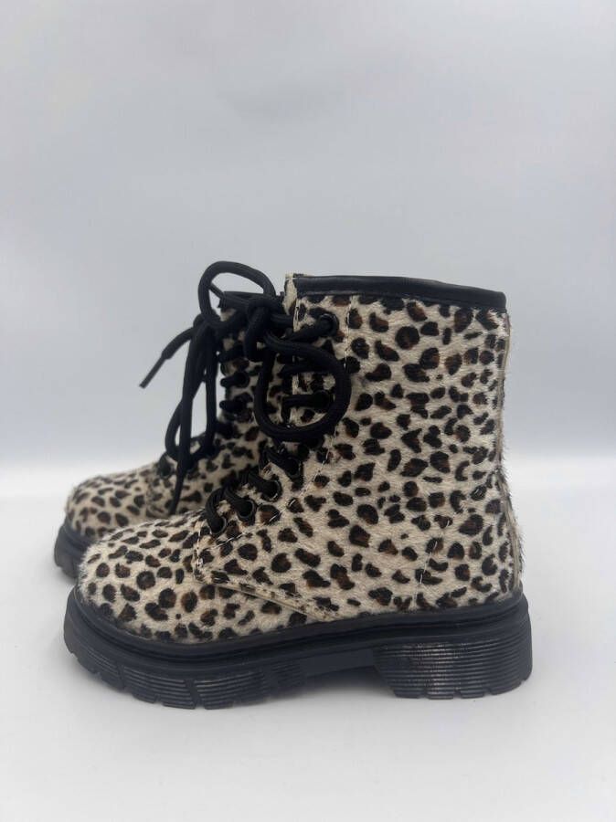 Rock and Joy Meisjes Boots Leopard Safari