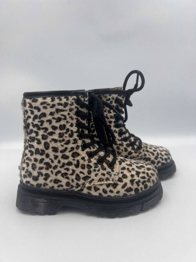 Rock and Joy Meisjes Boots Leopard Safari