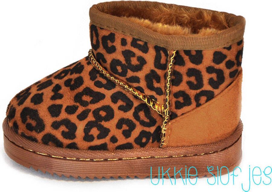 Rock and Joy Ukkie Slofjes Snowboots Leopard
