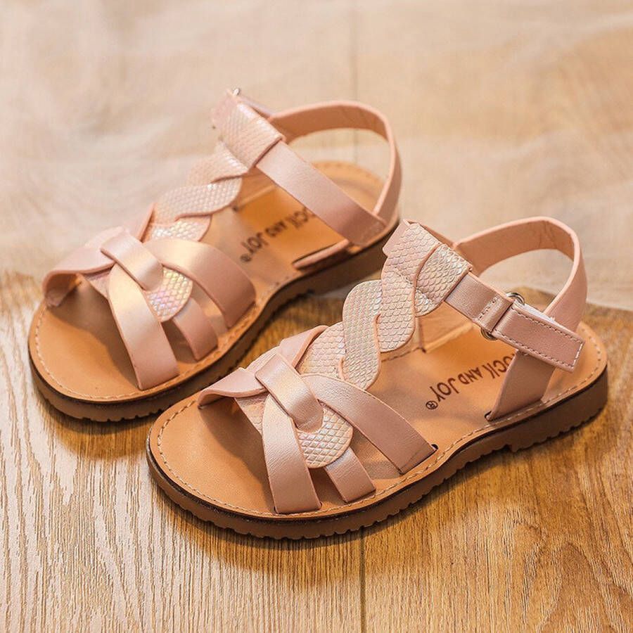 Rock & Joy Rock and Joy Kinder sandalen Lotis Pink valt als