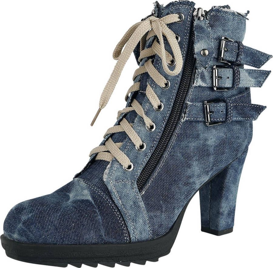 Rock Rebel by EMP Blauwe denim hoge hakken Vrouwen