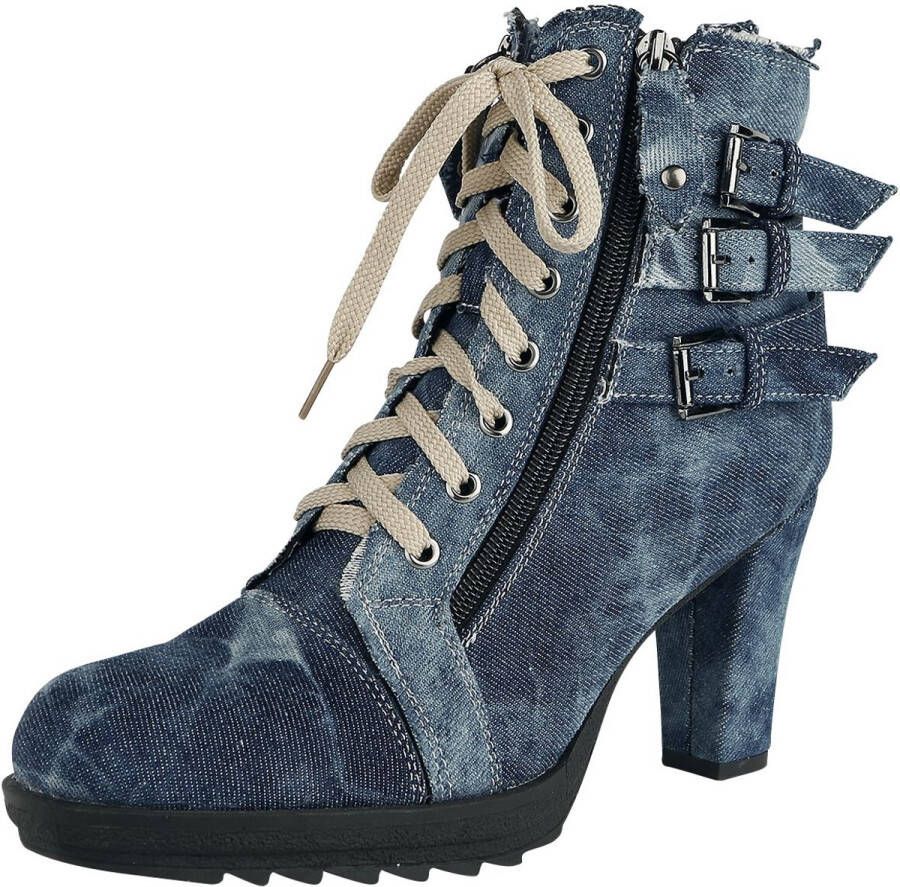 Rock Rebel by EMP Blauwe denim hoge hakken Vrouwen