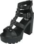 Rock Rebel by EMP zwarte hoge hakken met studs en ringen Vrouwen - Thumbnail 1