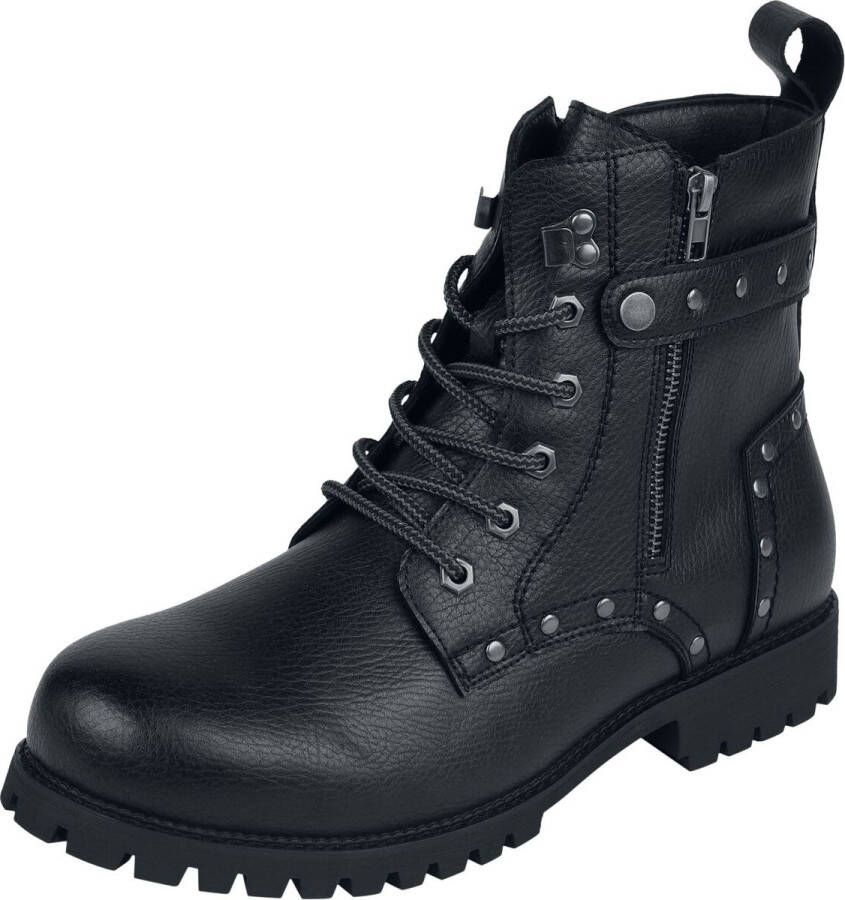Rock Rebel by EMP zwarte leren biker laarzen Mannen