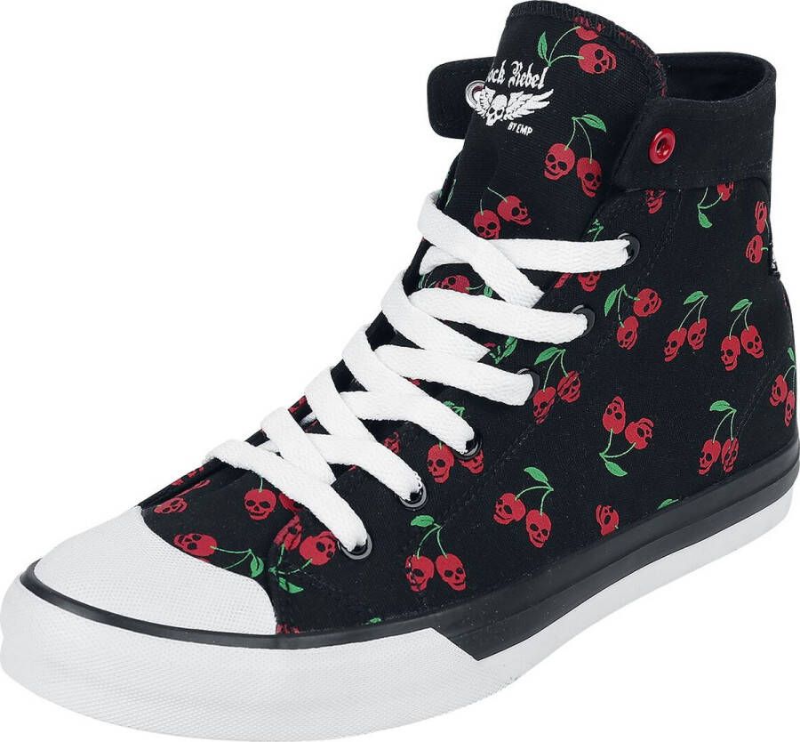 Rock Rebel by EMP Zwarte sneakers met kersenprint Vrouwen