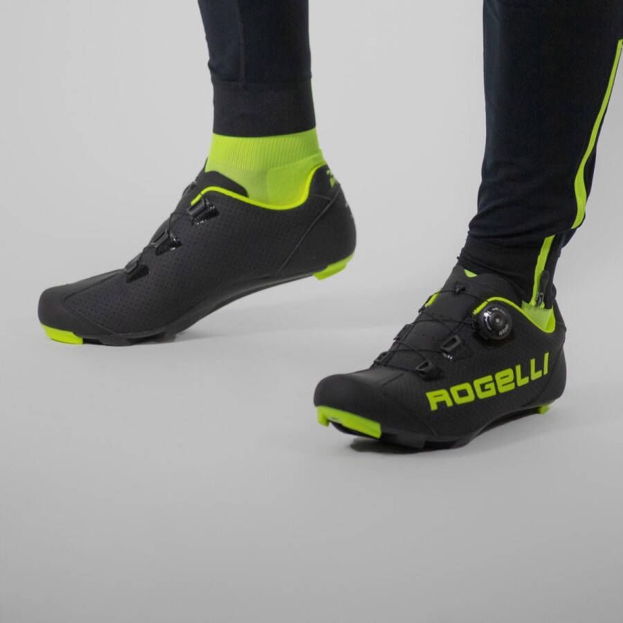 Rogelli Ab-410 Fietsschoenen Voor Wielrennen Unisex Zwart Fluor
