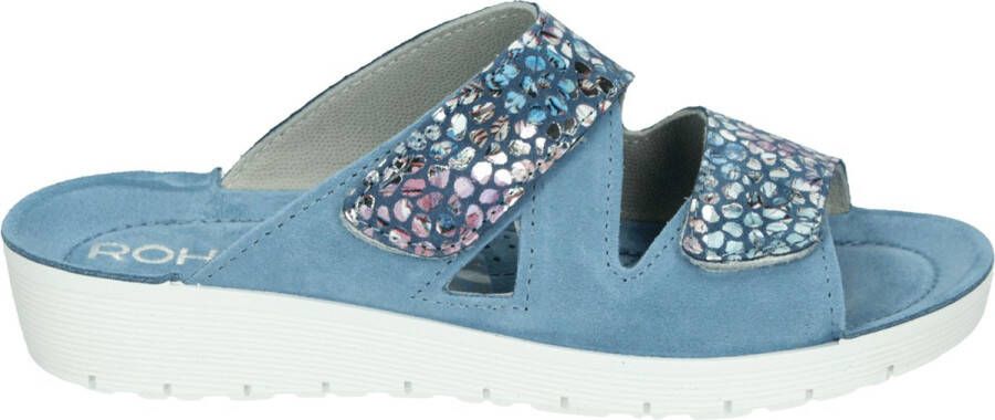 Rohde 1403 Volwassenen Dames slippers Kleur Blauw