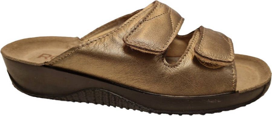 Rohde 1940 37 Soft Perlato-slipper -slipper goud kleur