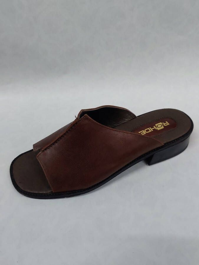 Rohde 2106 slippers met hak bruin