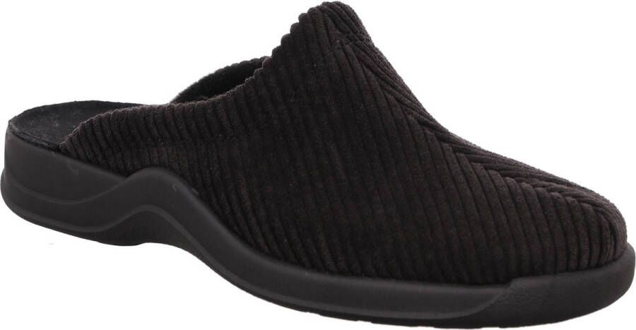 Rohde Pantoffels Zwart Textiel 370434 Heren Textiel - Foto 3