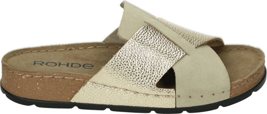 Rohde 5410~~~~~~~~~~~~~~~~~~~~~~~~~~ Dames slippers Wit beige