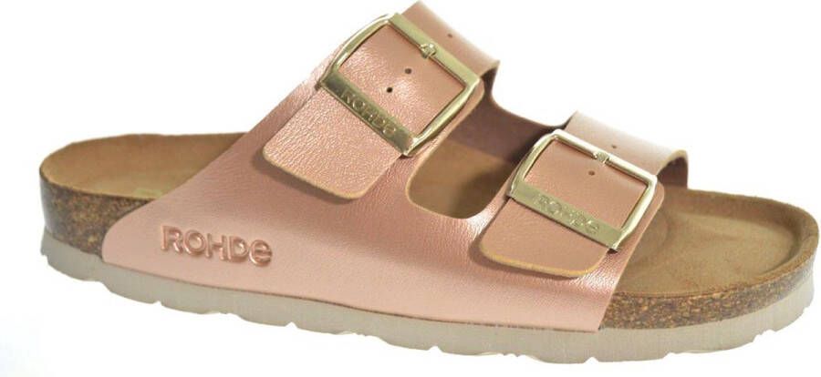 Rohde 5623 33 Dames Slippers Roze Goud