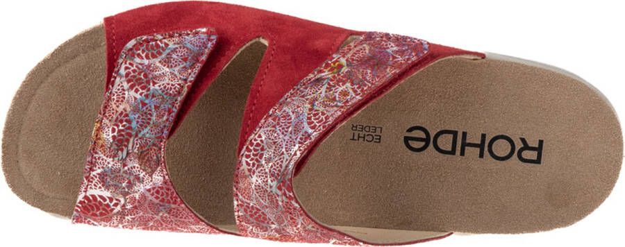 Rohde 5735 -Dames rood slippers & muiltjes