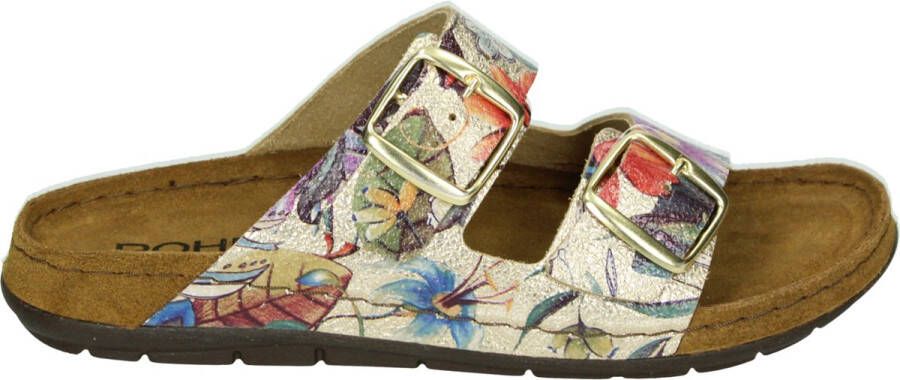 Rohde Slippers Rodigo sleehak zomerschoen pantoffels met zacht voetbed