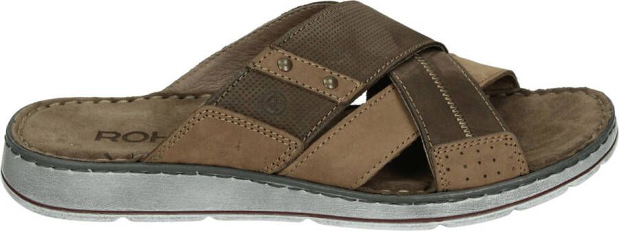 Rohde 5982 Volwassenen Heren slippers Bruin