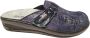 Rohde 6165 Dames Sloffen Blauw - Thumbnail 3