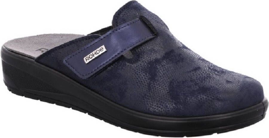 Rohde 6165 Dames Sloffen Blauw