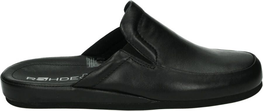 Rohde 6607~~~~~~~~~~~~~~~~~~~~~~~~~~ Heren pantoffels Zwart