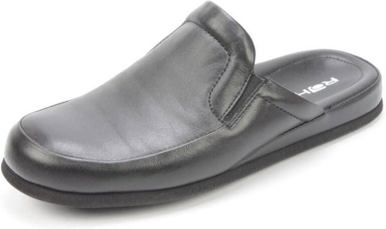 Rohde 6607~~~~~~~~~~~~~~~~~~~~~~~~~~ Heren pantoffels Zwart