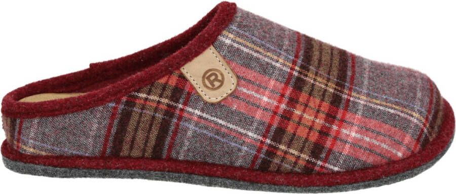 Rohde 6821~~~~~~~~~~~~~~~~~~~~~~~~~~ Dames pantoffels Rood