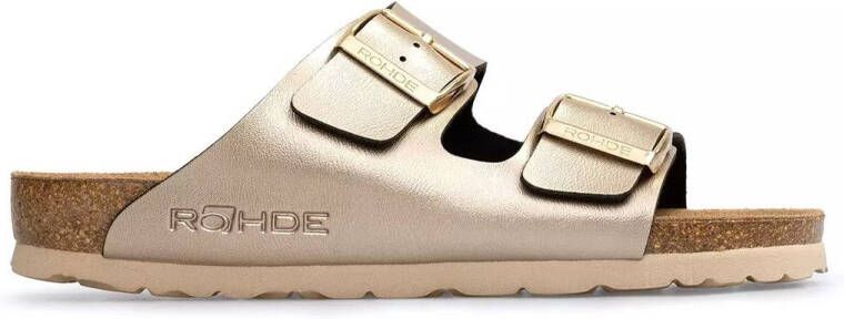 Rohde Slippers Alba Zomerschoen huisschoen strandschoen slippers met gespsluitingen