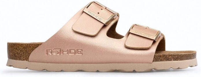 Rohde Slippers Alba Zomerschoen huisschoen strandschoen slippers met gespsluitingen
