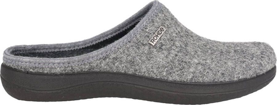 Rohde Grijze Vilt Thuis Slippers Gray Dames