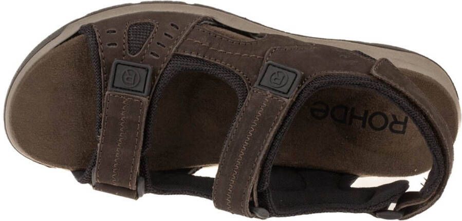 Rohde Bruien Nubuck Sandalen Bruin