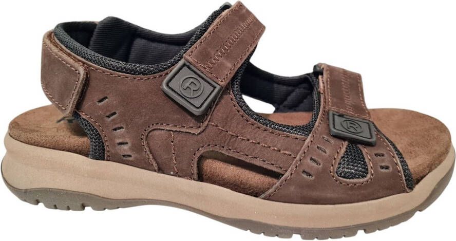 Rohde Bruien Nubuck Sandalen Bruin