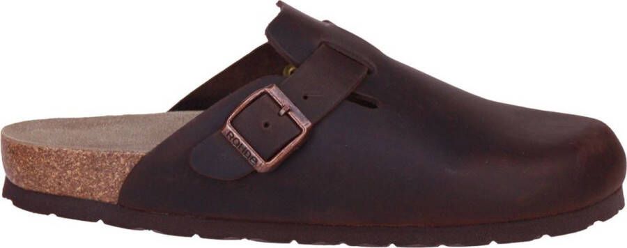 Rohde Bruine Pantoffel Leder