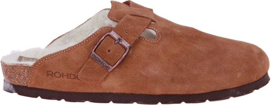Rohde Camel Pantoffel Suède