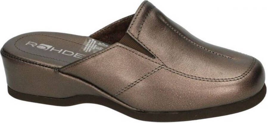 Rohde -Dames brons pantoffel