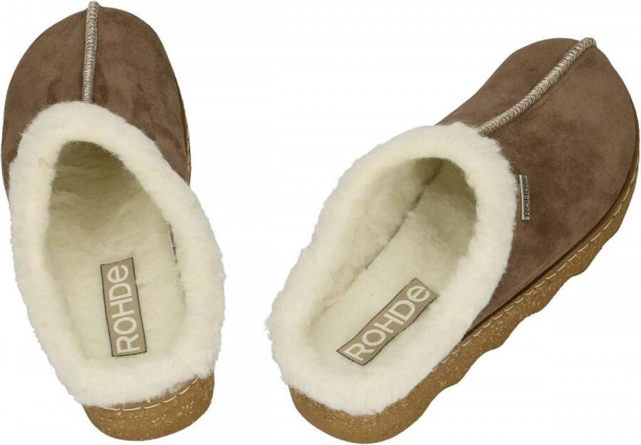 Rohde -Dames bruin donker pantoffels