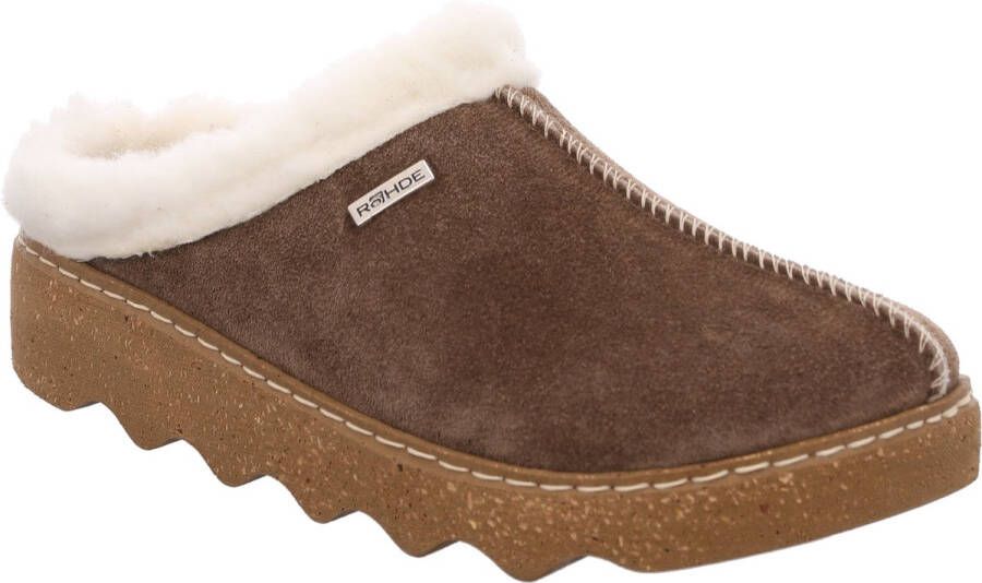 Rohde -Dames bruin donker pantoffels - Foto 2
